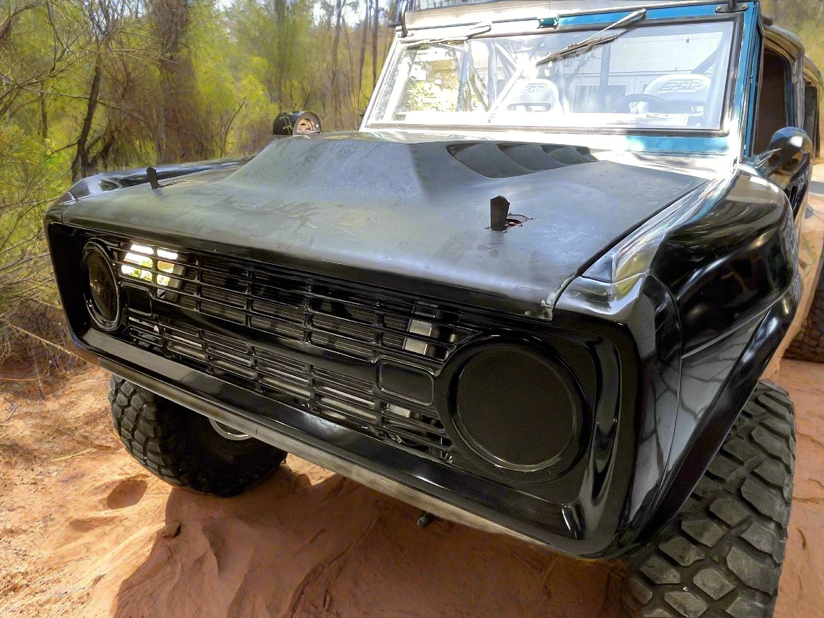 66-77 Ford Bronco Louvered Hood
